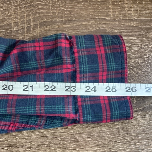 Mens EUC Vintage Chaps Plaid Button Down Shirt 2XT Blue Red Green - Picture 5 of 7